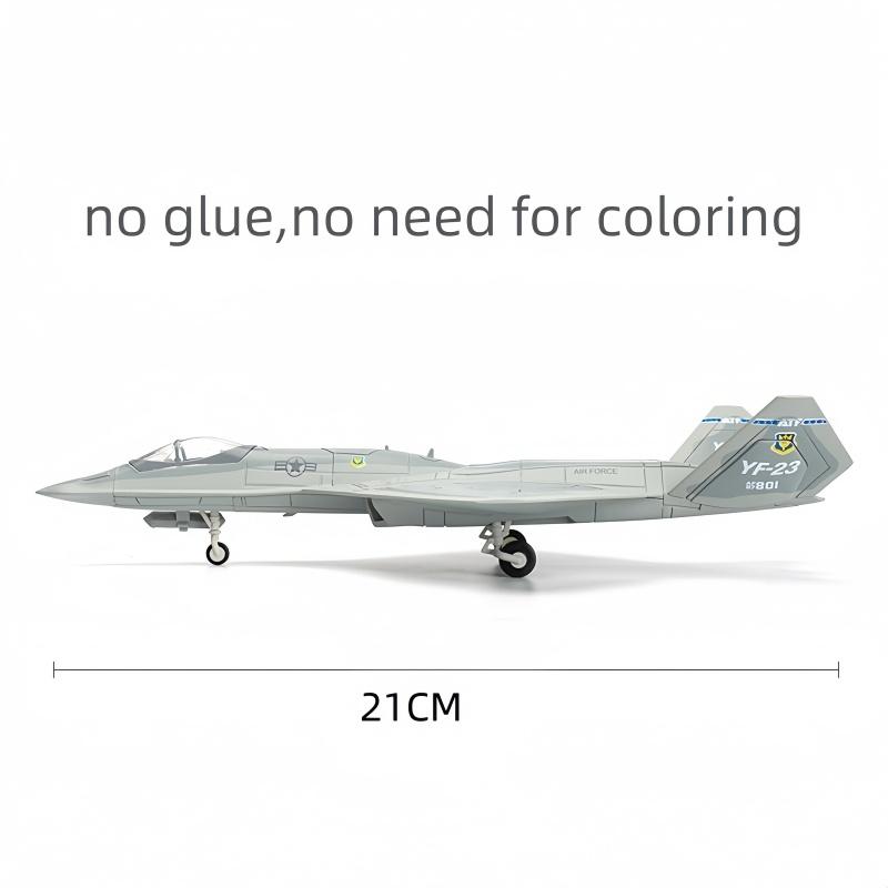 1:72 Kreatywna Seria Wojskowa YF-23 Klocki Budowlane Jednomiejscowy Dwusilnikowy PAV-1 Samolot Stealth Model Zabawki Dla Chłopców Prezenty na Boże Narodzenie