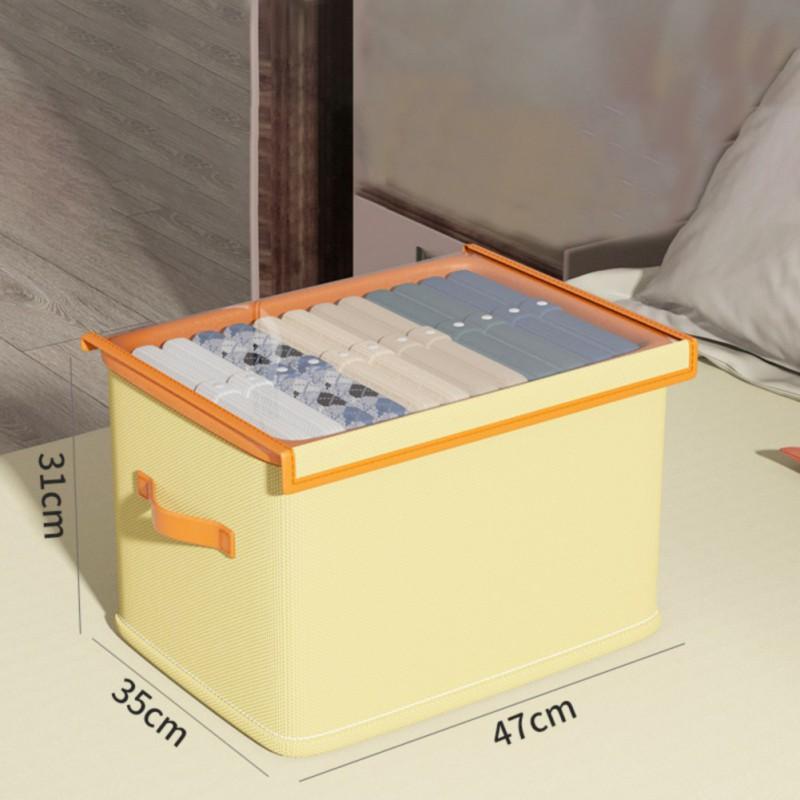 Foldable Nonwoven Fabric Storage Box Large Capacity Closets Dustproof and Moisture-proof Storage Box