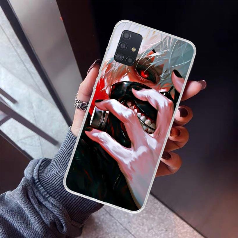 G-Ghoul Tokyo Kaneki Ken Phone Case For Samsung Galaxy A52 A51 A50S A32 A22 A12 A02S A72 A71 A31 A70 A30S Note 20 Ultra 10 Plus