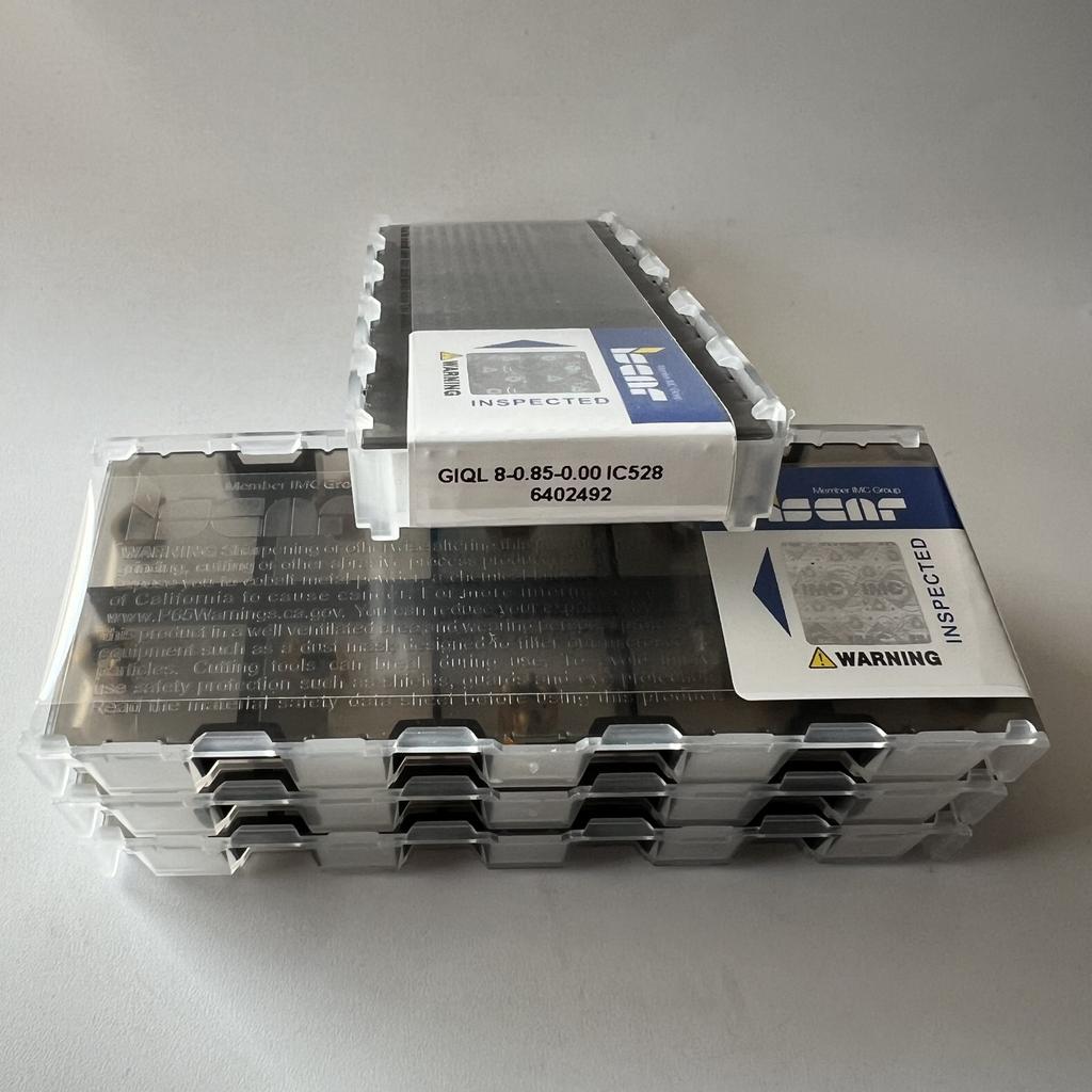 ISCAR / GIQL8-0.85-0.00 IC528 / Industrial indexable carbide inserts 10 Pcs