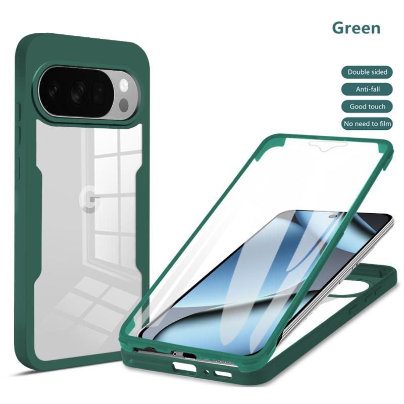 360 Full Body Screen Protector Transparent Case for Google Pixel 10 9 Pro XL / 10 9 Pro / Pixel 10 9 Shockproof Phone Cover