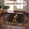 Custom Name Crystal Velvet Rug,Ariana Grande Comfortable Anti Slip Floor Mat For Room Decoration