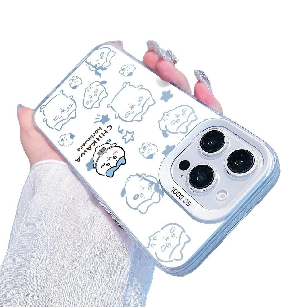 Cartoon for Apple 15 color silver iPhone14Pro creative 11promax matte 16 protective case 17