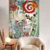 Inoue Toro Cute Cat Hippie Tapestry  Bohemian Decor for Living Room Bedroom Dorm Soft Fabric Vivid Print
