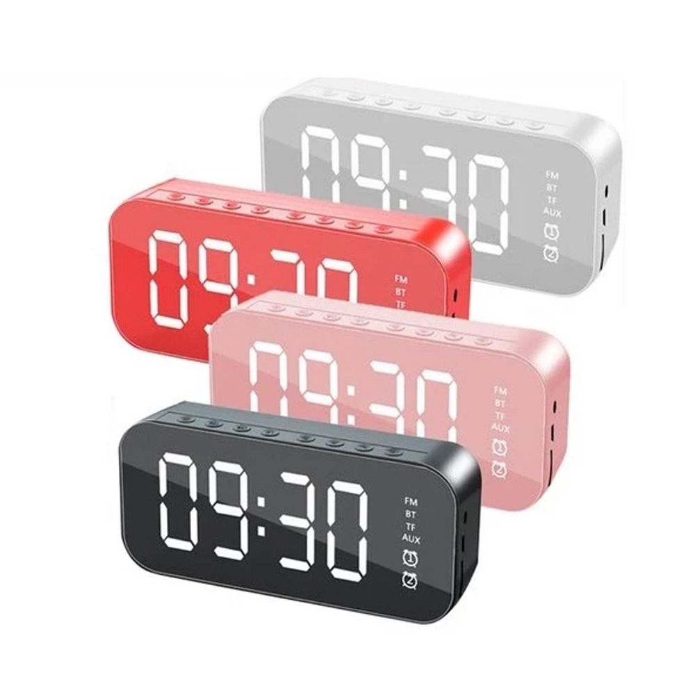 Portable Bluetooth Speaker Digital Display Digital Clock Wireless Charging Clock  Nightstand