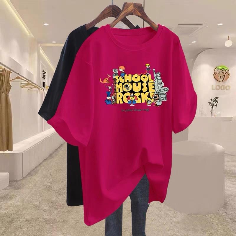 

Black cotton inner long short-sleeved T-shirt women s 2025 spring and summer new large size loose top bottoming shirt XXXXL