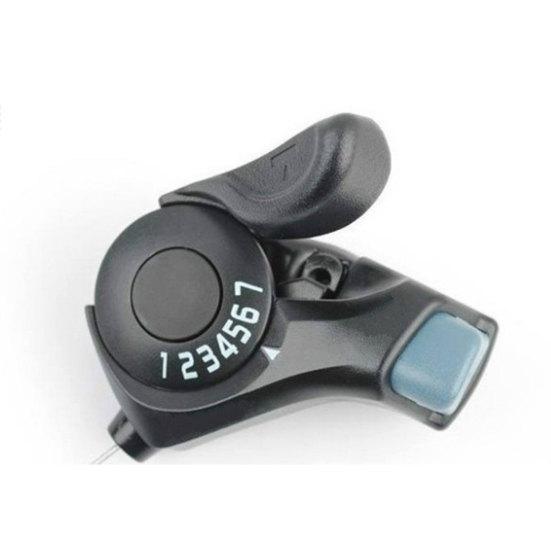 1 Pair Bicycle 3x7 Speed Shift Lever Thumb Gear Shifters for Road Folding Bike