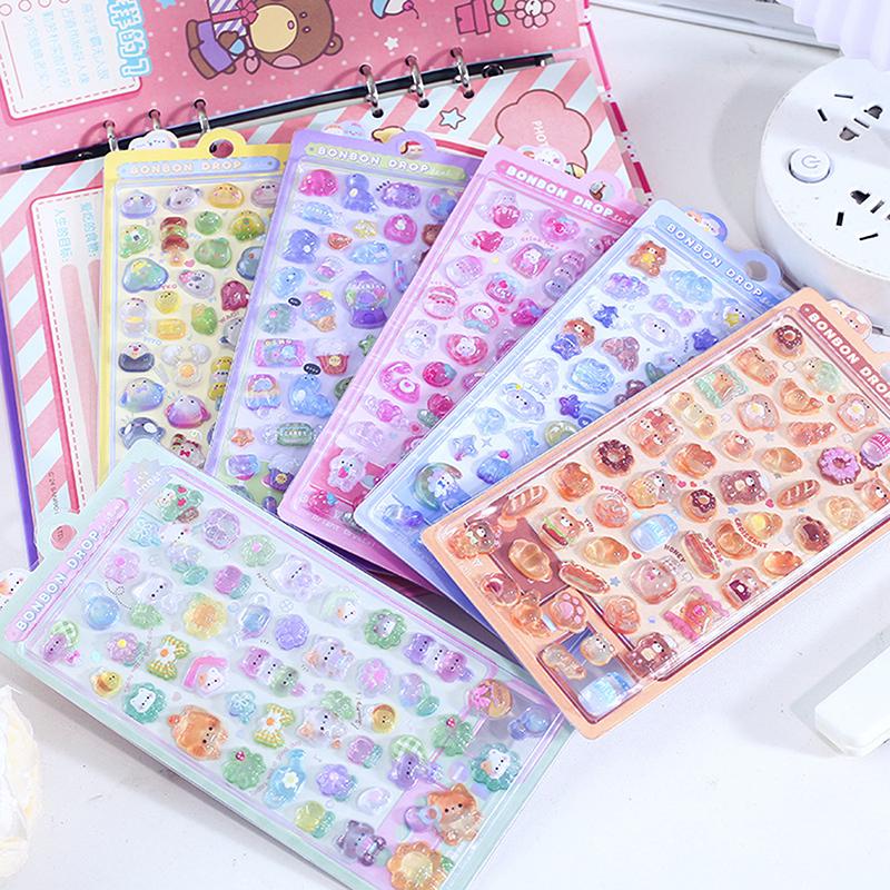 

1 лист Забавные Милые Маленькие Животные 3D Рельефные Наклейки Скрапбукинг DIY Дневник Украшение Ведение Журнала Канцелярские Товары Кавайные Наклейки