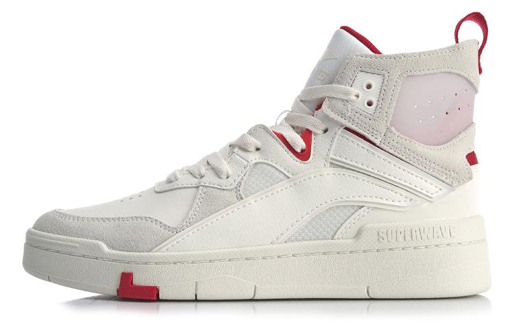 Li Ning Wave Модные Поддержка Покрытие Легкие Высокие Кеды для Скейтборда Мужские AGCQ013-1 42