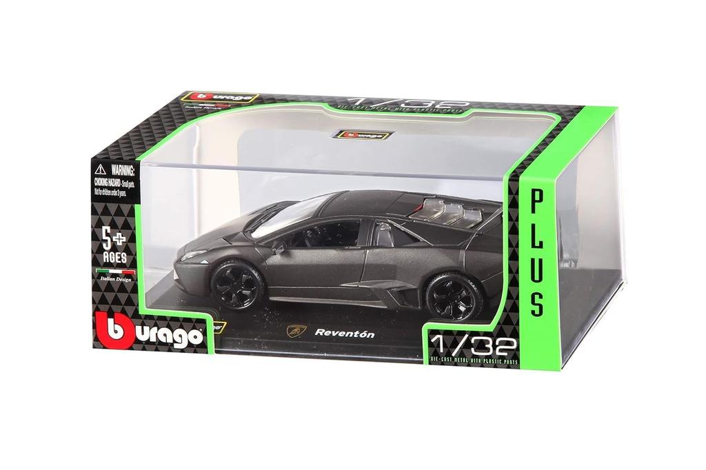 Burago Lamborghini Reventon 2007 Miniature Car 1/32 Scale LAMBORGHINI REVENTON (Matte Gray Metallic)