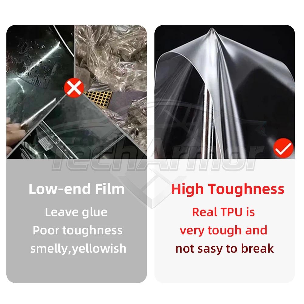 For Toyota RAV4 Hybrid 2019-2024 TPU Car Headlight Protective Film Transport & Smoke Anti-Scratch Auto External Accessories