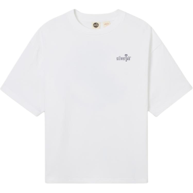 Levis Comfortable Casual Letter Round Neck Short Sleeve T-Shirt Men Tops White 004GM-0004