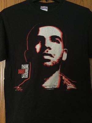 Drake - „Thank Me Later“ - Černé tričko - Dospělý L (42-44) - Hanes