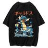 A New Pokemon Print Summer Style Y2K Loose Fashionable and Casual Harajuku Shortsleeved Top Suitable for Both Men and Women