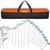 Rods Dent Removal Kit, 21 Pcs Paintless Dent Repair Rods, Stainless Steel Dent Rods, Whale Tail Dent Repair Tools, Professional Hail Dent Removal Tool