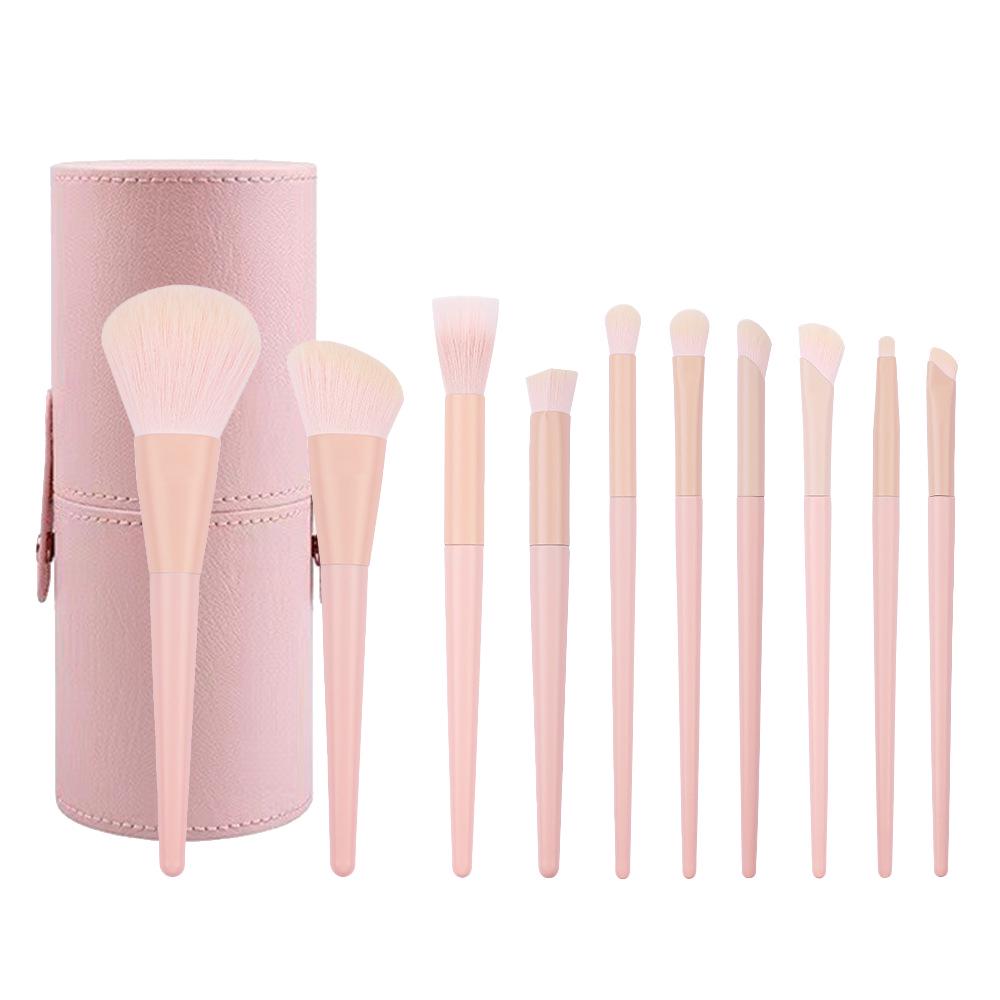 26-Piece Professional Pink Makeup Brush Set: Powder, Eyeshadow & Detail Brushes