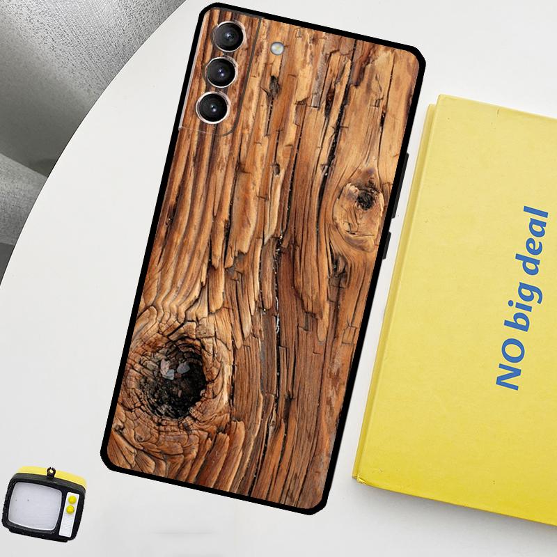 Oak Wood Texture Pattern Phone Case For Samsung Galaxy S25 Ultra S20 S21 S22 S23 Plus S24 Ultra S9 S10 S25 FE Cover