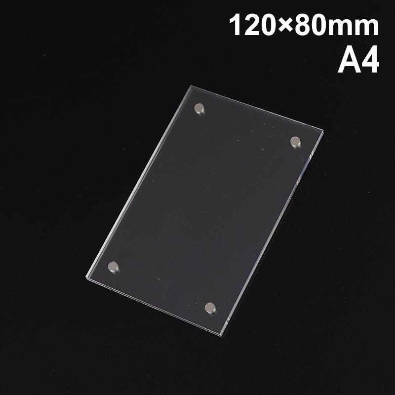1 Stück Transparenter Fotorahmen Acryl Magnetischer Display-Rahmen Poster-Display-Ständer 2 mm Für Zimmer Schreibtisch Hausdekoration