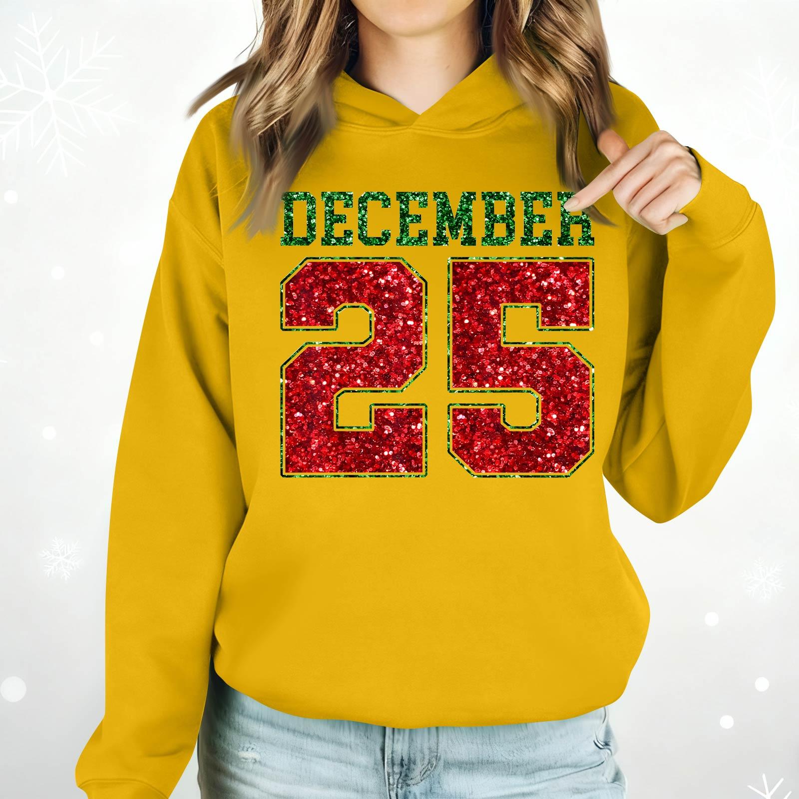 

Ladies Fashion Casual Long Sleeve Printed Round Neck Hoodie Pullover Top XL