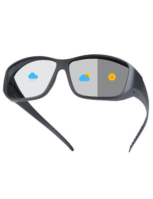 TR90 Photochromic Polarized Full Perfect for and Everyday with UV400 Photochromic Slimming Set Br'Guras Sunglasses, Coverage, Over-Glasses, Fishing,