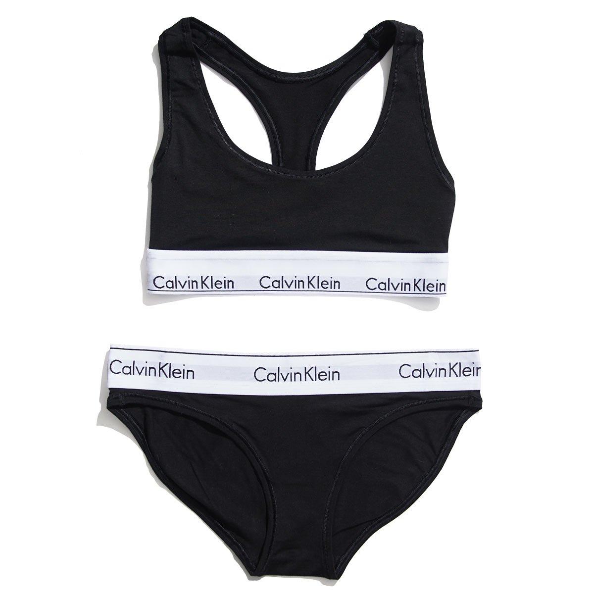 

Calvin Klein Bra Panties Size MODERN COTTON (Calvin Klein) & Set, S, [Used] чёрный