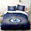 Chelsea FC 3pc Set Perfect for Bedroom Use Comfortable Bedding Set Includes a Duvet Cover and Two Pillowcases Ideal Birthday or Christmas Gift