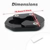 Motorcycle Foot Support Side Bracket Expander Extended Side Bracket Pad Foot Support for Yamaha YZF-R125 MT-125 XSR125