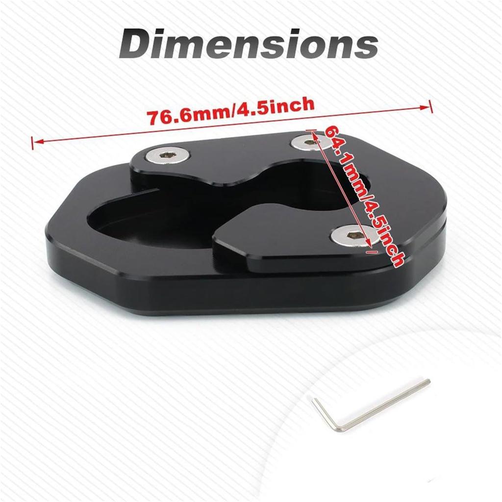 Motorcycle Foot Support Side Bracket Expander Extended Side Bracket Pad Foot Support for Yamaha YZF-R125 MT-125 XSR125