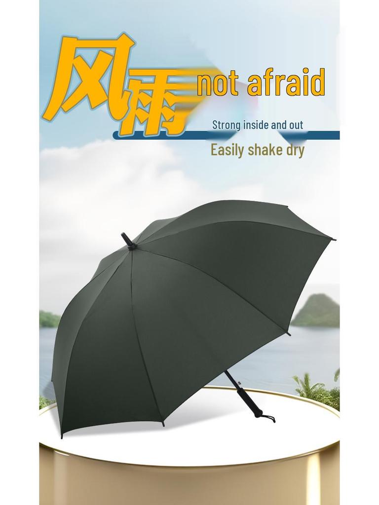 Heavenly Custom Logo Long Handle Stormproof Umbrella
