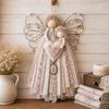 Angel Hanging Display Set for Indoor Rooms, Fabric Body Panels, Wire Outline and Hanging Cord Included for Use