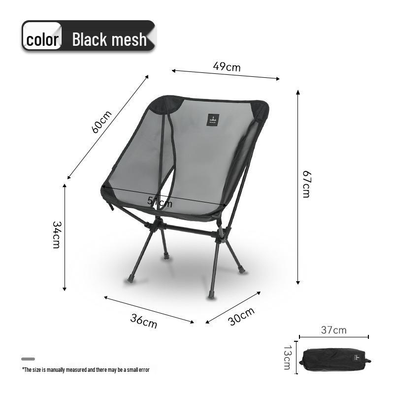 Camping Moon Lichtgewicht Draagbare Opvouwbare Aluminium Stoel voor Vissen & Strand
