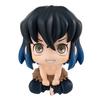 8Pcs/Set Demon Slayer Figure Toy Anime Kimetsu no Yaiba Q Version Sitting Lookup PVC Figurine Model Doll Birthday Gifts