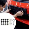 License Plate Holder Screws with Caps Universal Car Number Plate Frame Holder Mounting Fastener Screws & Cover Caps Kit