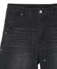 IL CORSO Washed Double Knee Carpenter Pants Black
