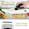 15 In 1 Multi-Functional Food Chopper With Container Vegetable Cutter Kitchen Vegetable Slicer Grater, And Chopper