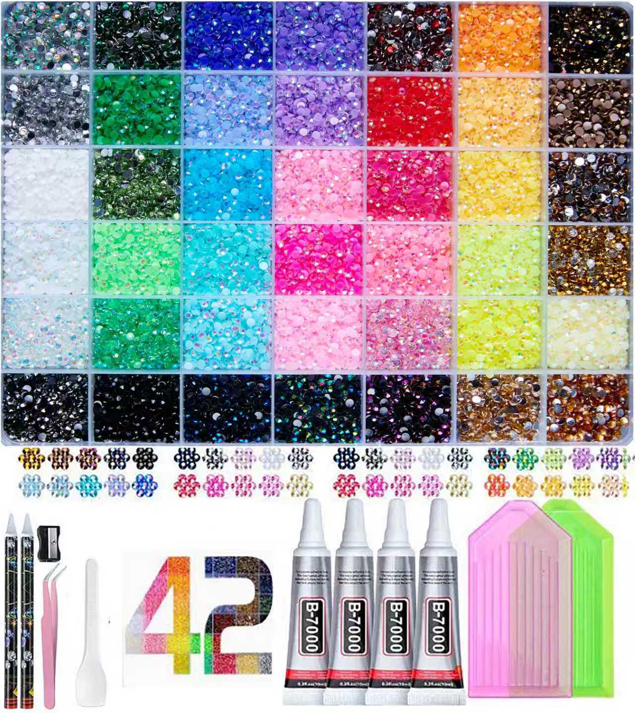 3mm Živicové kamienky AB farby s plochou zadnou stranou Jelly pre DIY oblečenie, nechtové umenie a dekoráciu telefónu