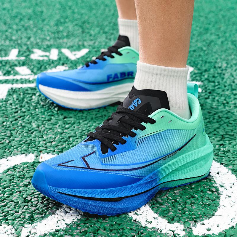 Export men's and women's breathable professional marathon running shoes soft-soled shock-absorbing jogging training sneakers