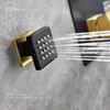 HONGDEC High Pressure Square Spa Massage Shower Body Jets Wall Mounted Bathroom Sprays Body Jet Brass for Hotel Home Project