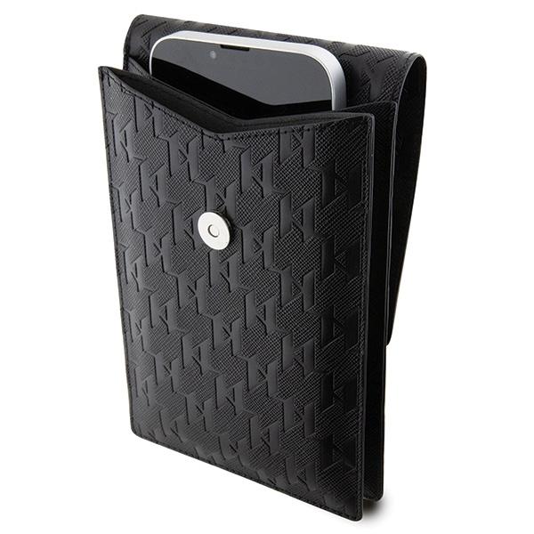 Karl Lagerfeld Torebka Klwbsakhpck Czarny/Black Saffiano Monogram Choupette