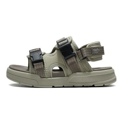 Li Ning Comfortable Shock-Absorbing Childrens Sandals Kids Footwear Mica Gray-Brown YKUS034-3