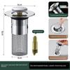 Stainless Steel Floor Drain Deodorizer Universal Washbasin Drain Filter Pop-Up Stopper Leak Stopper