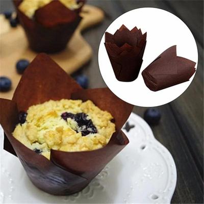 25/50 ks/lot Cukrová barva Papírový košíček na dorty/muffiny Pečení Muffinová krabička Kelímek Párty podnos Forma na dort Zdobení Náhodná barva