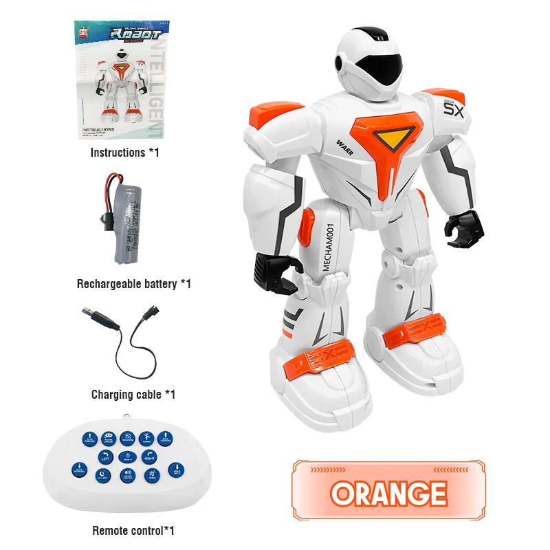 RC Battle Robot G26 Remote Control Smart Robot Toy 2.4G Gesture Sensing Programmable Robotics for Kids оранжевый