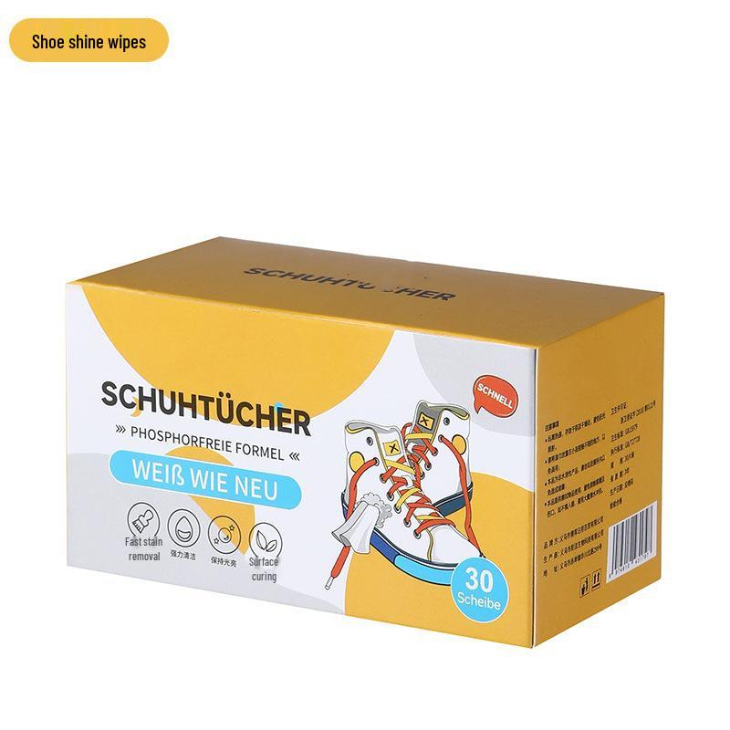 Shoe Cleaning & Polishing Wipes for Stain & Yellowing Removal - Travel-Friendly & Disposable for White Shoes