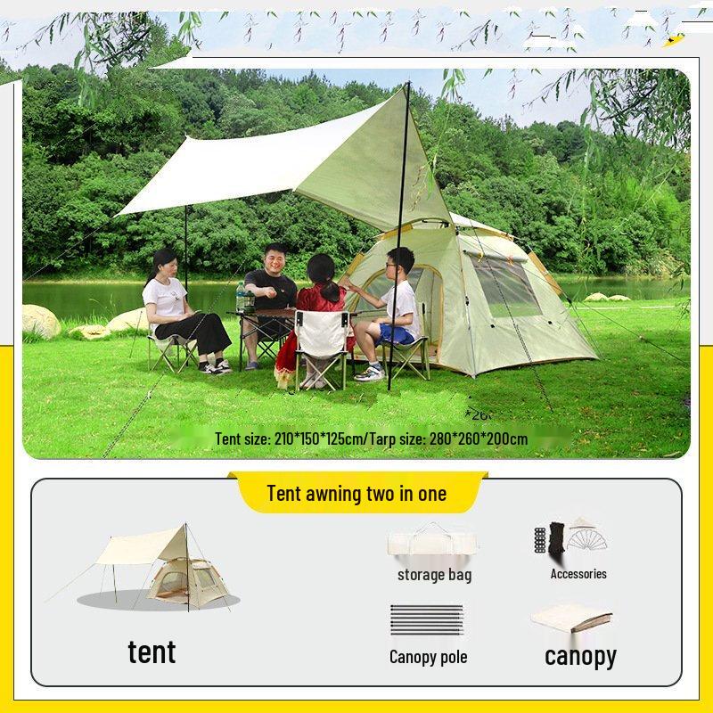 OEING Large 2-in-1 Tent & Canopy Set