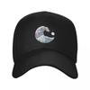 Circular Japanese Trans Wave. Transgender Pride Baseball Cap Snap Back Hat Luxury Hat Golf Hat Dad Boy Women's