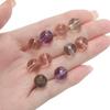 50pcs 8/10mm Transparent Glass Round Beads Colorful Spacer Loose Beads for DIY Bracelet Necklace Jewelry Making Accessories