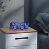 Modern Fashion Large Led Digital Wall Clock 8 Inches 3d Led Desk Clock Alarm Clock Honm Decor Kitchen Living Room Study