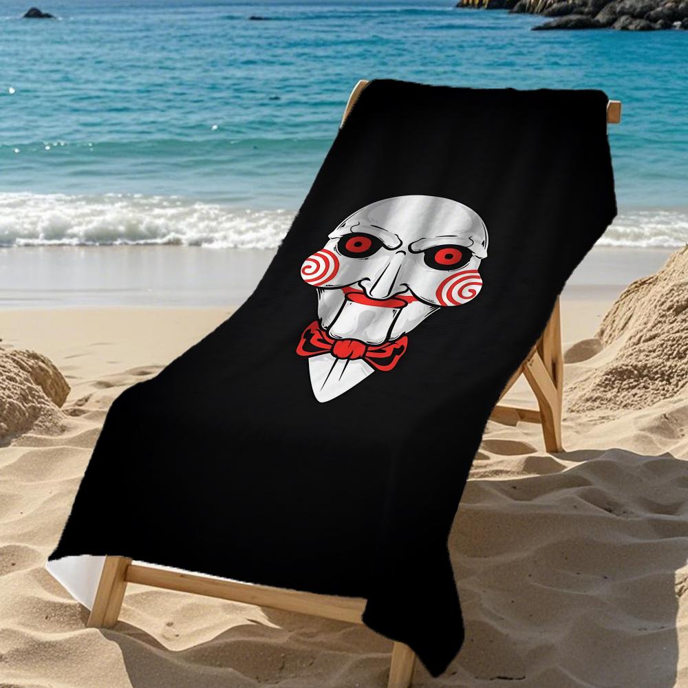 Horror S-SawS Towel Five-Star Hotel Quality Eco-Friendly Ultra Soft Thick Towels & Beach Towels