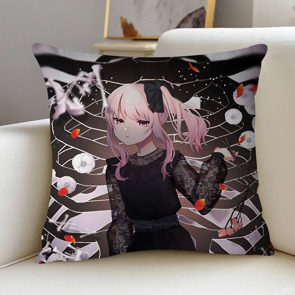 Акияма Мизуки Аниме Подушка Аниме Подушка Диван Кровать Подушка для головы Наволочка Наволочка 45x45 см Мода 12x12Inch
